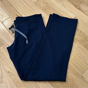 Figs Navy Blue Straight Leg Pants
